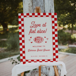 Love at First Slice Bridal Shower Welcome Sign