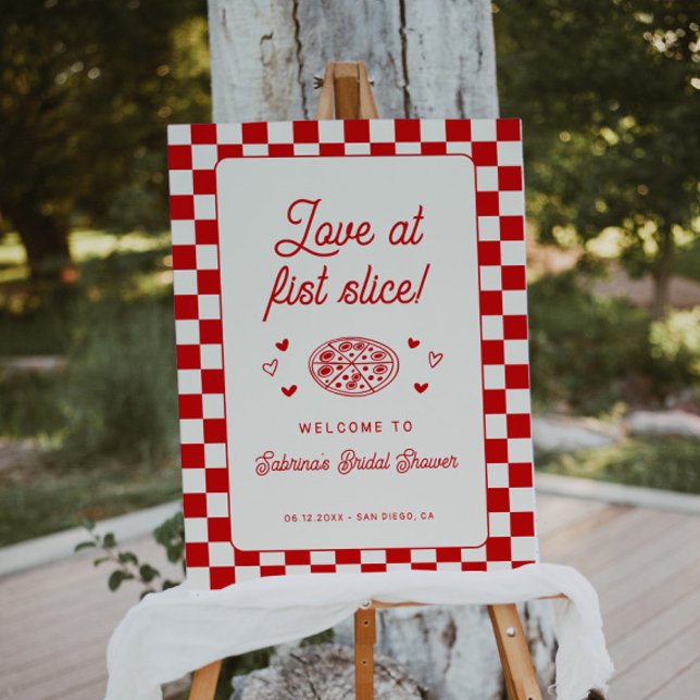 Love at First Slice Bridal Shower Welcome Sign (Creator Uploaded)