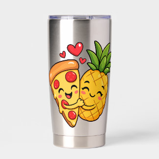 Love at First Slice - Pizza Meets Pineapple Insulated Tumbler