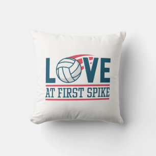 Love At First Spike Throw Pillow