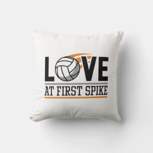 Love At First Spike Throw Pillow