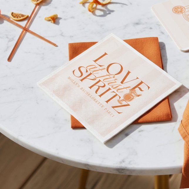 Love at First Spritz Bachelorette Napkins (Love at First Spritz Bachelorette Napkins
)
