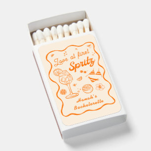 Love at First Spritz Bachelorette Party Matchboxes