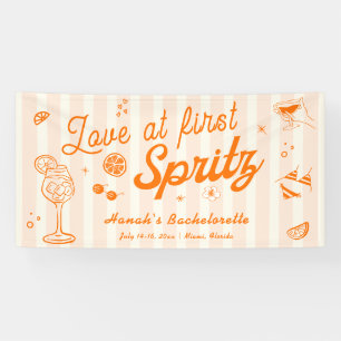 Love at First Spritz Bachelorette Welcome  Banner