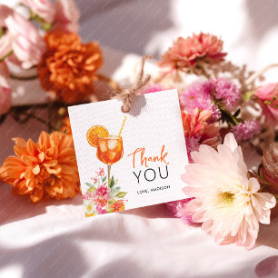 Love at First Spritz Bridal Shower Favor Tags