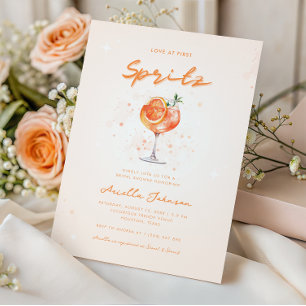 Love at First Spritz Bridal Shower Invitation