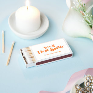 Love at First Spritz Bridal Shower Matchboxes