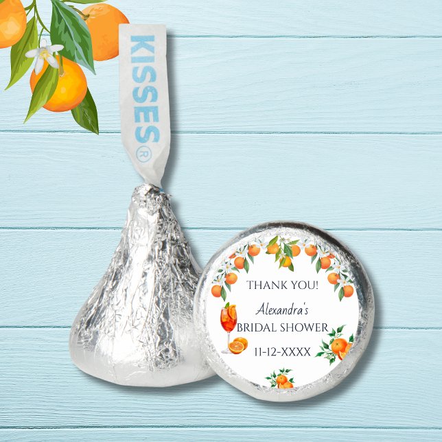 Love At First Spritz Bridal Shower thank you Hershey®'s Kisses® (Creator Uploaded)