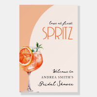 Love at First Spritz Bridal Shower Welcome 24x36