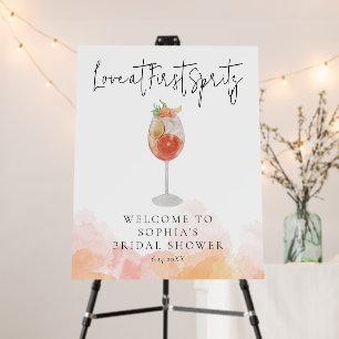 Love at First Spritz Bridal Shower Welcome  Foam Board
