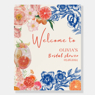 Love at first spritz bridal shower welcome sign