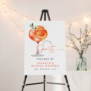Love At First Spritz Bridal Shower Welcome Sign