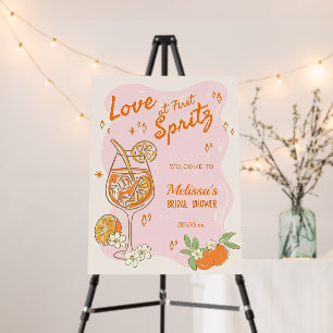 Love at First Spritz Bridal Shower Welcome Sign