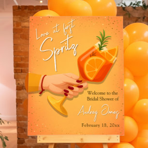 Love at First Spritz Bridal Shower Welcome Sign