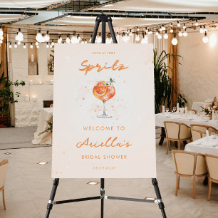 Love at First Spritz Bridal Shower Welcome Sign