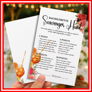 Love at First Spritz Citrus Bachelorette Hunt Game