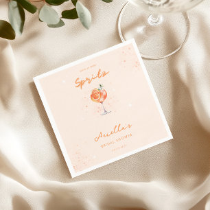 Love at First Spritz Citrus Drink Bridal Shower   Napkins