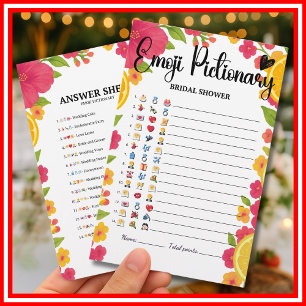 Love at First Spritz Citrus Emoji Pictionary Game