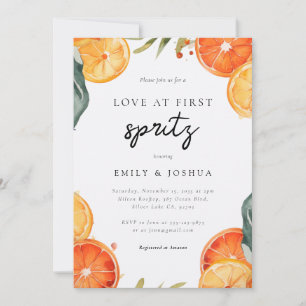 Love at First Spritz Couples Shower Invitation