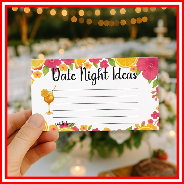Love at First Spritz Date Night Ideas Bridal  Enclosure Card (Creator Uploaded)