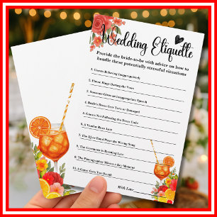 Love at First Spritz Etiquette Enclosure Card