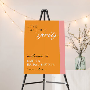 Love at First Spritz Modern Bridal Shower Foam Board