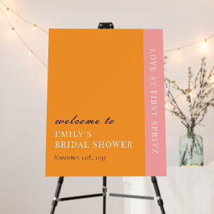 Love at First Spritz Modern Bridal Shower Foam Board