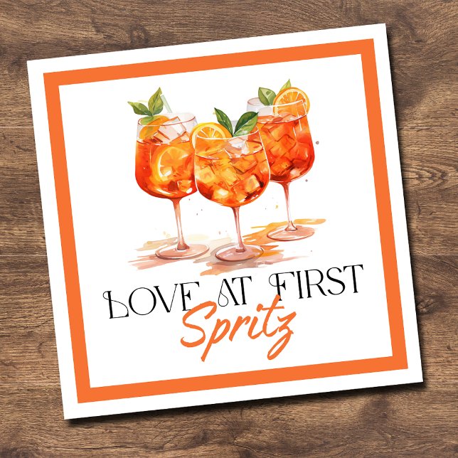 Love at First Spritz Modern Citrus Napkins (Creator Uploaded)