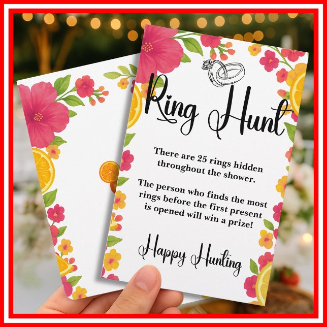 Love at First Spritz Ring Hunt Bridal Shower Game (Creator Uploaded)