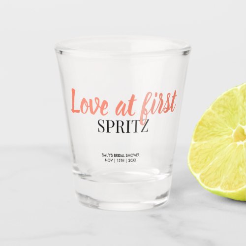 Love at First Spritz Shot Glass