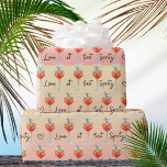 Love at First Spritz Watercolor Orange Cocktail Wrapping Paper<br><div class="desc">Love at First Spritz Watercolor Orange Cocktail Wrapping Paper - Give a gift for the bride to be in this trendy "Love at First Spritz" themed bridal shower gift wrap. Featuring a watercolor orange Aperol Spritz cocktail with the phrase "Love at first Spritz" written in a script, handwritten sleek black...</div>