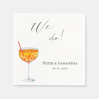 Love At First Spritz Wedding  Napkins
