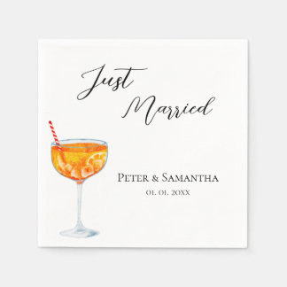 Love At First Spritz Wedding  Napkins