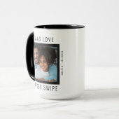 Love at First Swipe Online Couple Valentine Mug (Front Left)