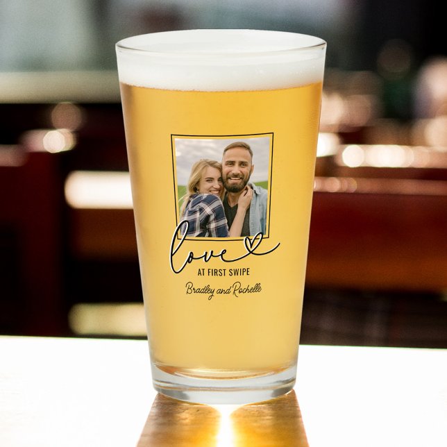 Love at First Swipe Photo Glass (Creator Uploaded)