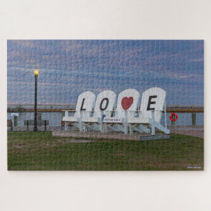 "Love" at the Chincoteague Island Waterfront Jigsaw Puzzle