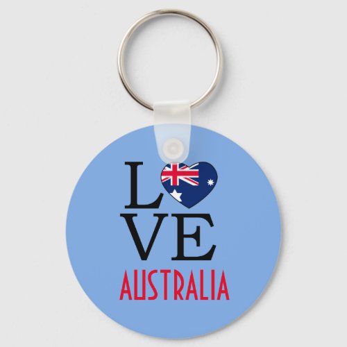 Love Australia    Keychain