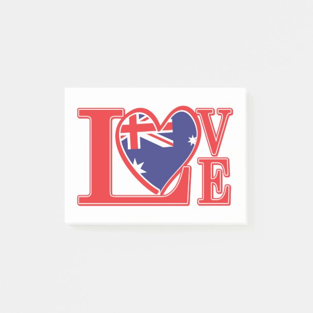 Love-Australia Post-it Notes (Front)