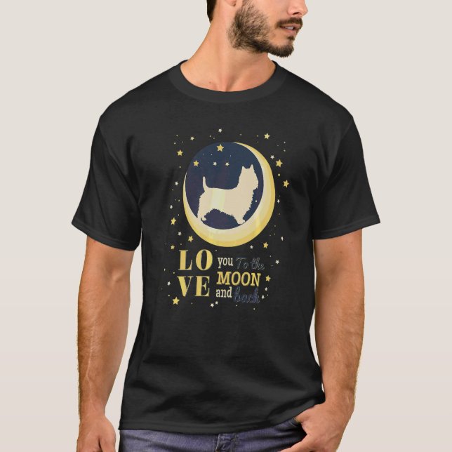 Love Australian Terrier To The Moon T-Shirt (Front)