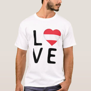 Love - Austria Flag T-Shirt