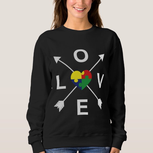 Love Autism 89 Sweatshirt (Front)