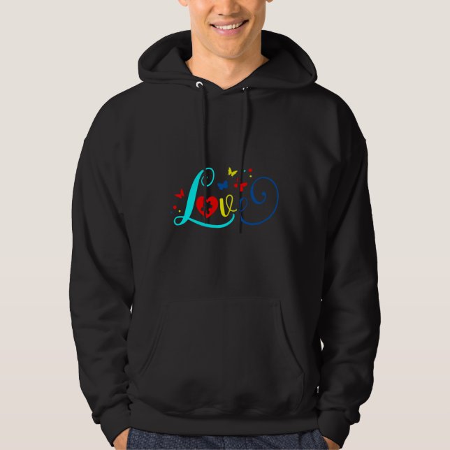 Love Autism Awareness Hoodie (Front)