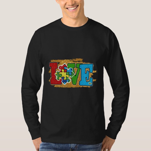 Love Autism Awareness Kindness Love Autism Awarene T-Shirt (Front)