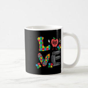 Love Autism Awareness Teacher Sped Special Educati Coffee Mug