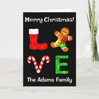 LOVE Autism Christmas Holiday Card
