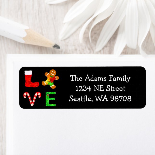 LOVE Autism Christmas Label (Insitu)