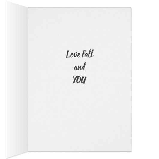 LOVE AUTUMN AND YOU "LOVE CARD" (Inside (Right))