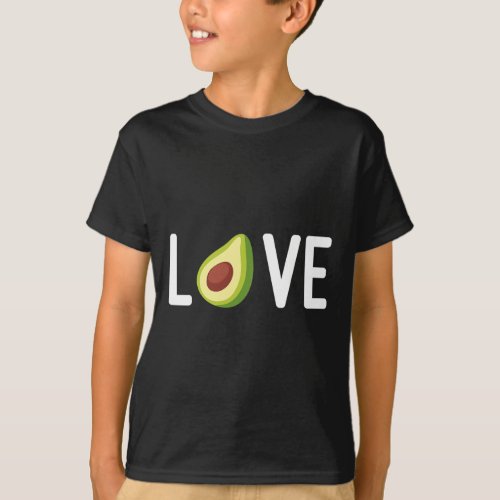 Love Avocado Guacamole Dip Healthy Food Addict  T_Shirt