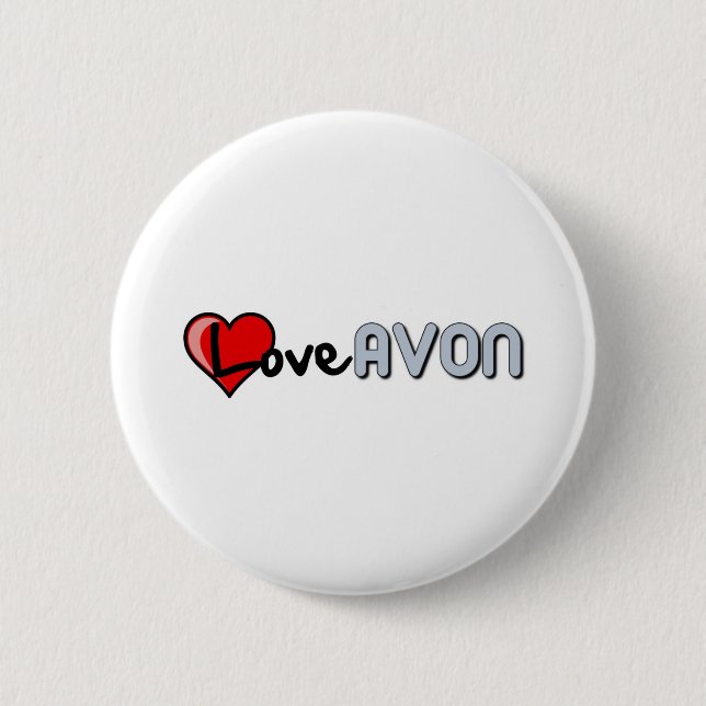 Love AVON Button (Front)