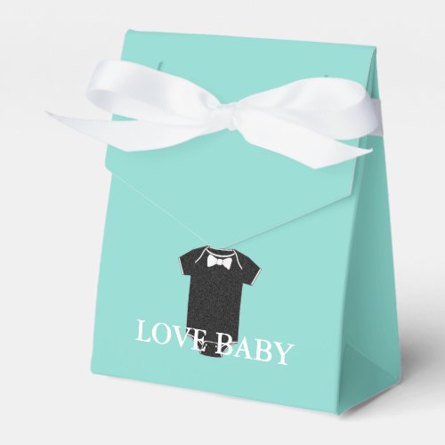 Love Baby Little Man Tuxedo Shower Party Favor Boxes